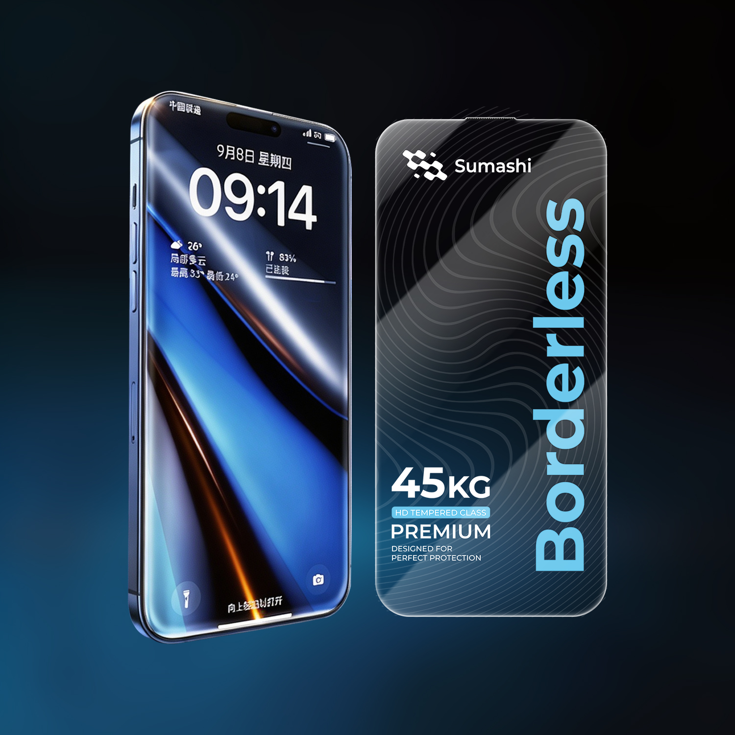 45KG Super Strong Edge less Glass HD